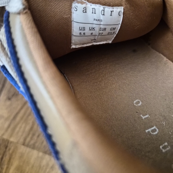 Sandro Paris FLAME red and blue Sneakers AS IS US M5.5 W6.5 - Picture 9 of 9